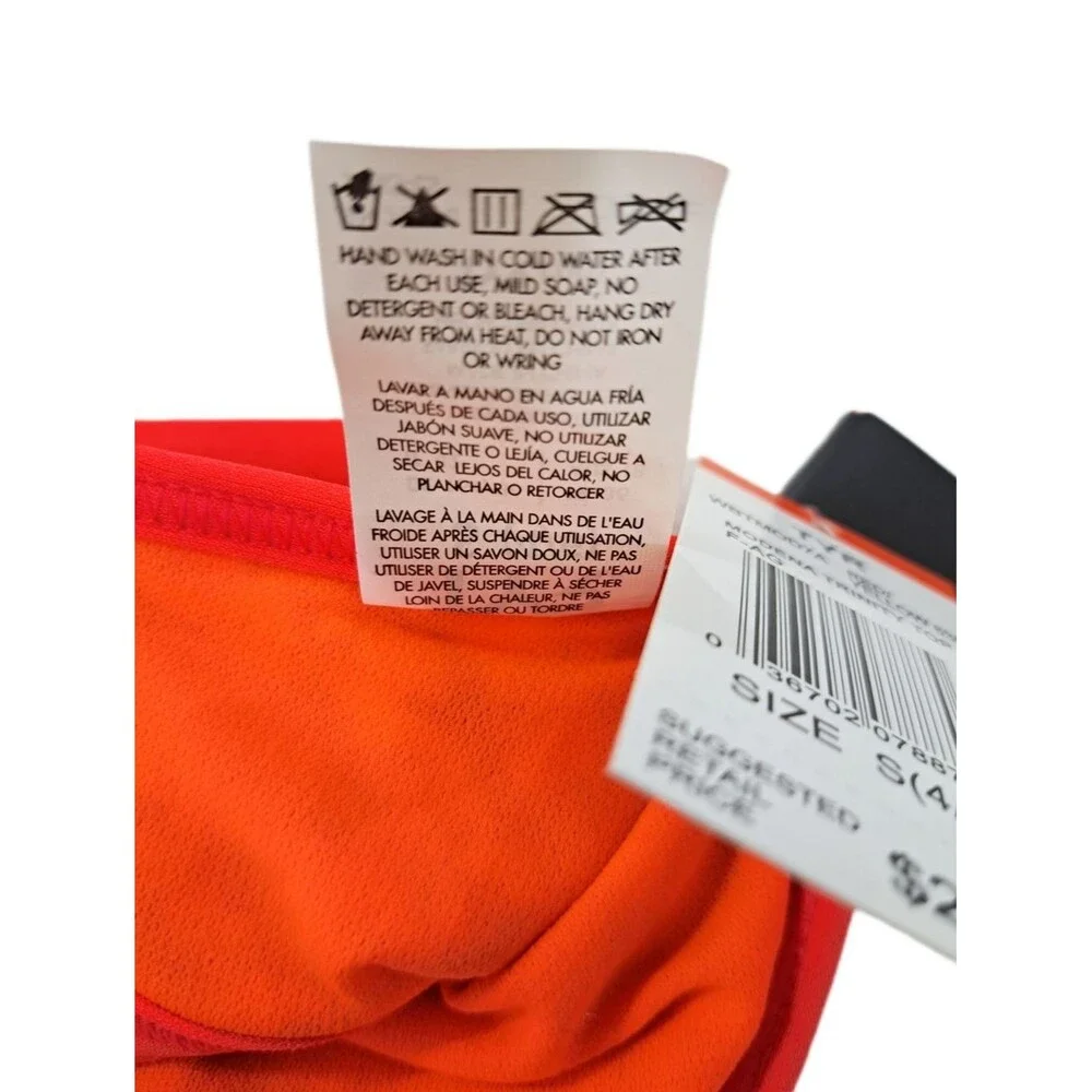 TYR Modena Trinity Bikini Top WBTMOD7A Red Yellow Women's Size S (4-6)